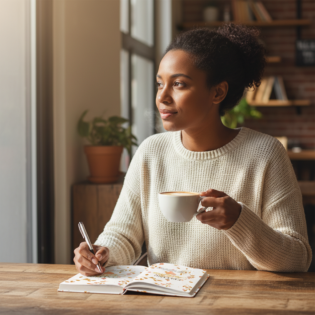 A Beautiful Place for Thoughts Journal lifestyle mockup